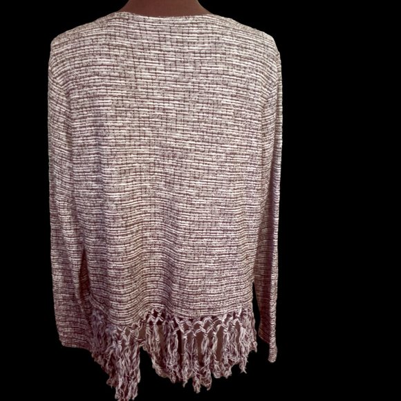 Sweater with Fringe, Size XL Sweater, Pullover Sweater, Fall Winter Sweater - Picture 2 of 14